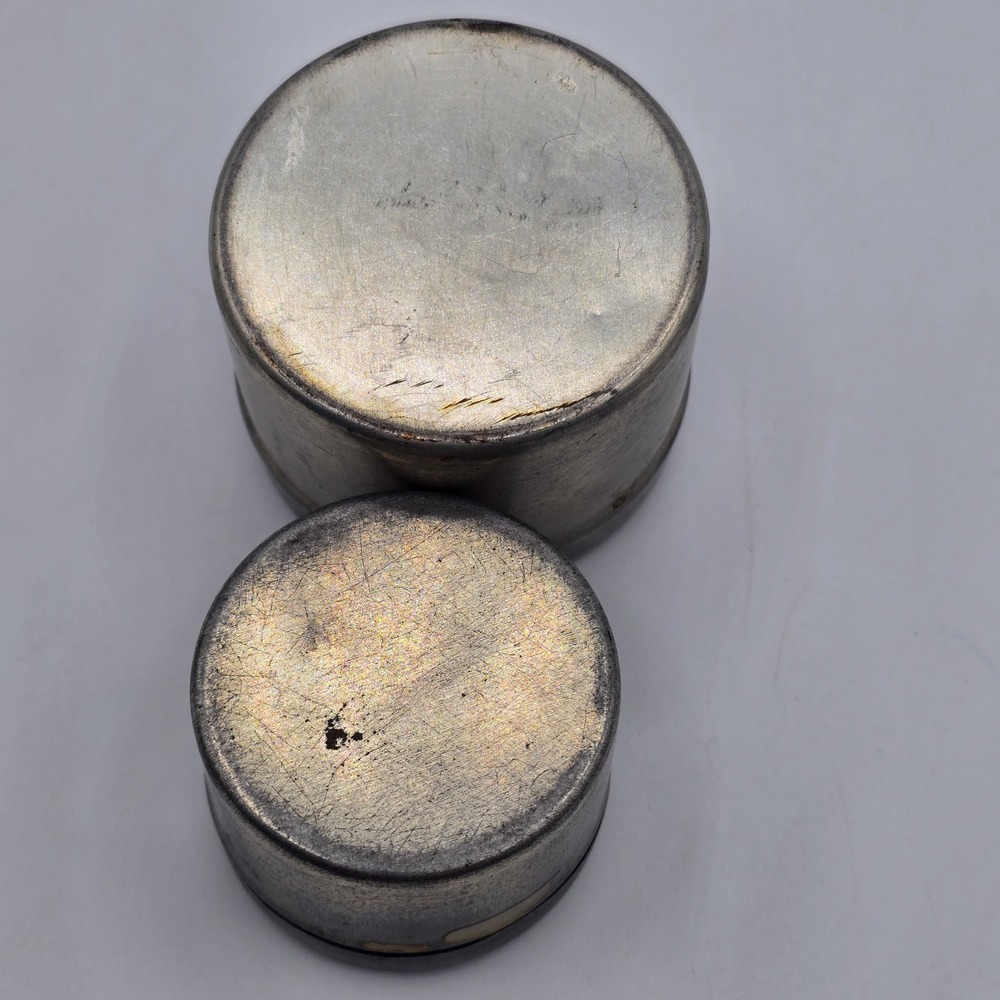1970s Metzke Pewter Round‎ Panther Lioness Owl Tiger Trinket Tin Box Small AS IS - Picture 10 of 13